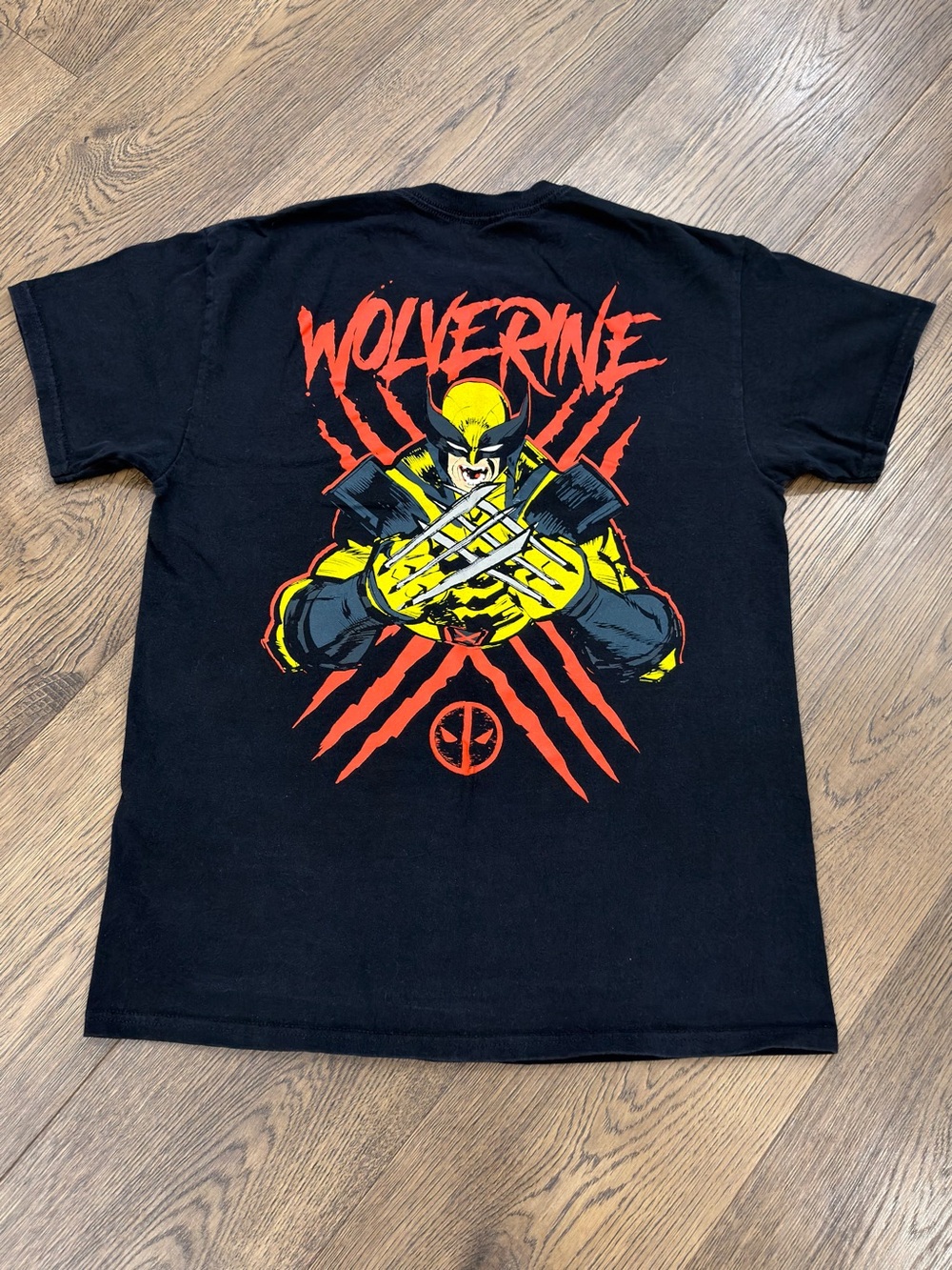 Marvel Deadpool & Wolverine Wolverine Graphic T-Shirt Men’s Medium Black